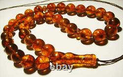 Amber Islamic Baltic Amber Beads Amber Muslim Amber Prayer Beads pressed