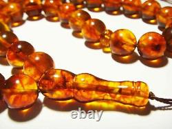 Amber Islamic Baltic Amber Beads Amber Muslim Amber Prayer Beads pressed