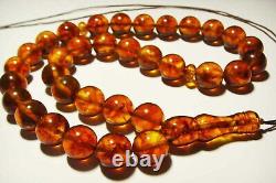 Amber Islamic Baltic Amber Beads Amber Muslim Amber Prayer Beads pressed