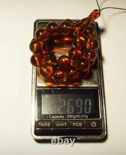 Amber Islamic Baltic Amber Beads Amber Muslim Amber Prayer Beads pressed