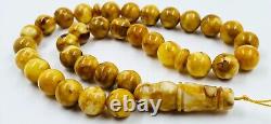 Amber Islamic Genuine Baltic Amber Rosary Tasbih Muslim Turkish Tasbih pressed