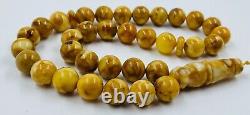 Amber Islamic Genuine Baltic Amber Rosary Tasbih Muslim Turkish Tasbih pressed