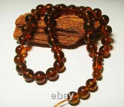 Amber Islamic Prayer Beads 33 Turkish Tasbih Misbaha pressed