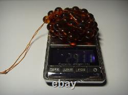 Amber Islamic Prayer Beads 33 Turkish Tasbih Misbaha pressed