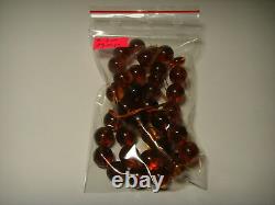 Amber Islamic Prayer Beads 33 Turkish Tasbih Misbaha pressed