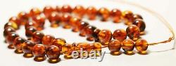 Amber Islamic Prayer Beads Natural Amber Muslim rosary Tasbih pressed