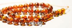 Amber Islamic Prayer Beads Natural Amber Muslim rosary Tasbih pressed