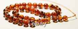 Amber Islamic Prayer Beads Natural Amber Muslim rosary Tasbih pressed