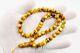 Amber Islamic prayer beads AMBER round misbah tasbih 45 beads pressed