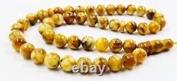 Amber Islamic prayer beads AMBER round misbah tasbih 45 beads pressed