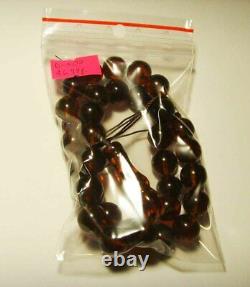 Amber Muslim Rosary Natural Baltic Amber Kehribar Tasbih Misbaha pressed