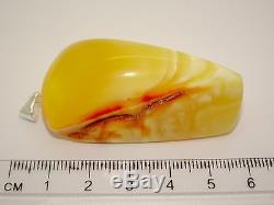 Amber Natural Baltic Egg Yolk Butterscotch Amber Pendant Unique