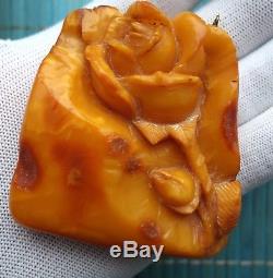 Amber Natural Butterscotch Egg Yolk Baltic Pendant
