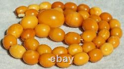 Amber Necklace Antique Baltic Natural High Quality Yellow White Colour