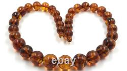 Amber Necklace Genuine Baltic Amber beads necklace amber jewelry pressed