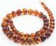 Amber Necklace Genuine Baltic Amber round big beads necklace pressed 50gr. B50