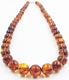 Amber Necklace Genuine Natural Baltic Amber Beads Cognac Amber Silver pressed