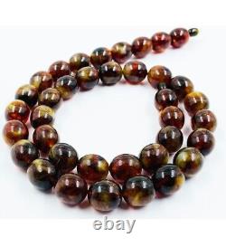 Amber Necklace Natural Amber Beads Necklace for Adult pressed