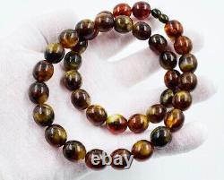 Amber Necklace Natural Amber Beads Necklace for Adult pressed