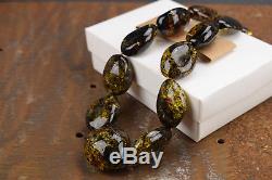 Amber Necklace Natural Baltic 19 inch Handmade Pure Amber Polished