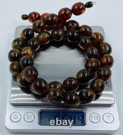 Amber Necklace Natural Baltic Amber Beads Necklace Adult Genuine amber pressed