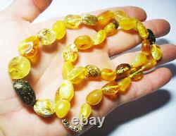 Amber Necklace Natural Baltic Amber Jewelry for women Amber Stones Necklace 32g