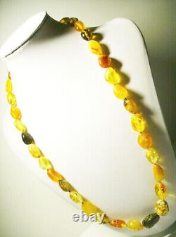 Amber Necklace Natural Baltic Amber Jewelry for women Amber Stones Necklace 32g