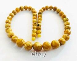 Amber Necklace Natural Baltic Amber Necklace amber round beads necklace pressed