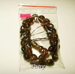 Amber Prayer Bead Muslim Prayer Beads-Natural Baltic Amber Tesbih pressed