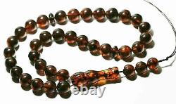 Amber Prayer Genuine Baltic Amber Islam Prayer Tasbih pressed