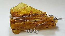 Amber Very Large Chunk Natural Genuine Baltic Amber Stone 88.3 grams Pendant
