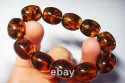 Amber adult bracelet Natural Baltic Amber beads Amber Jewelry 31,52 gr. B-331