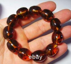 Amber adult bracelet Natural Baltic Amber beads Amber Jewelry 31,52 gr. B331