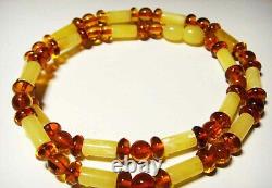Amber necklace Natural Baltic Amber mixed bead bracelet A148