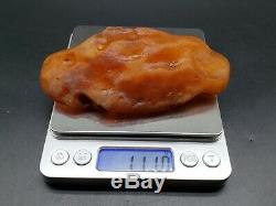Amber raw stone 111g natural baltic rock h65