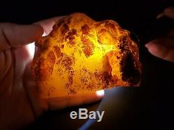 Amber raw stone 194g natural baltic rock j27