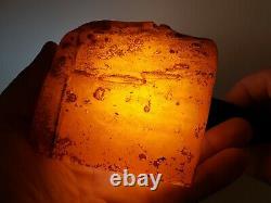 Amber raw stone 204g natural baltic rock m25