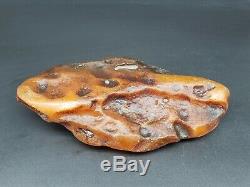 Amber raw stone 322g natural baltic rock j1
