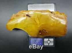Amber raw stone 354g natural baltic rock k33