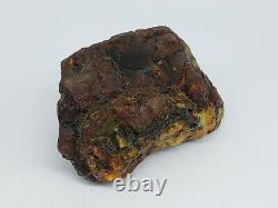 Amber raw stone 381g natural baltic rock k11