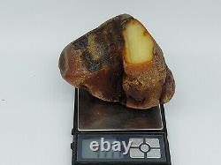 Amber raw stone 477g natural baltic rock e29