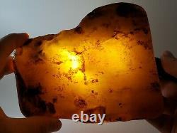 Amber raw stone 482g natural baltic rock l26