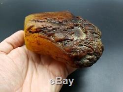 Amber raw stone 499g natural baltic rock k32