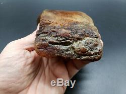 Amber raw stone 499g natural baltic rock k32