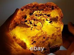 Amber raw stone 552g natural baltic rock l24