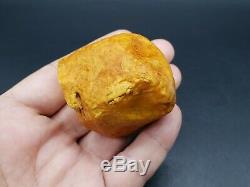 Amber raw stone 65g natural baltic rock b26