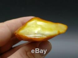 Amber raw stone 68.1g natural baltic rock k17