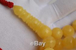 Amber rosary 62.7g 13mm Natural Baltic misbah tesbih 39 beads tiger kahrab PL