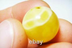 Amber stone Natural baltic Amber stone round collectors gemstone 3.07gr. A-548