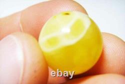 Amber stone Natural baltic Amber stone round collectors gemstone amber 3.07gr